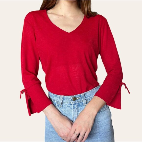 Star CCC vintage 90s/y2k flare sleeve top Small - Picture 2 of 6